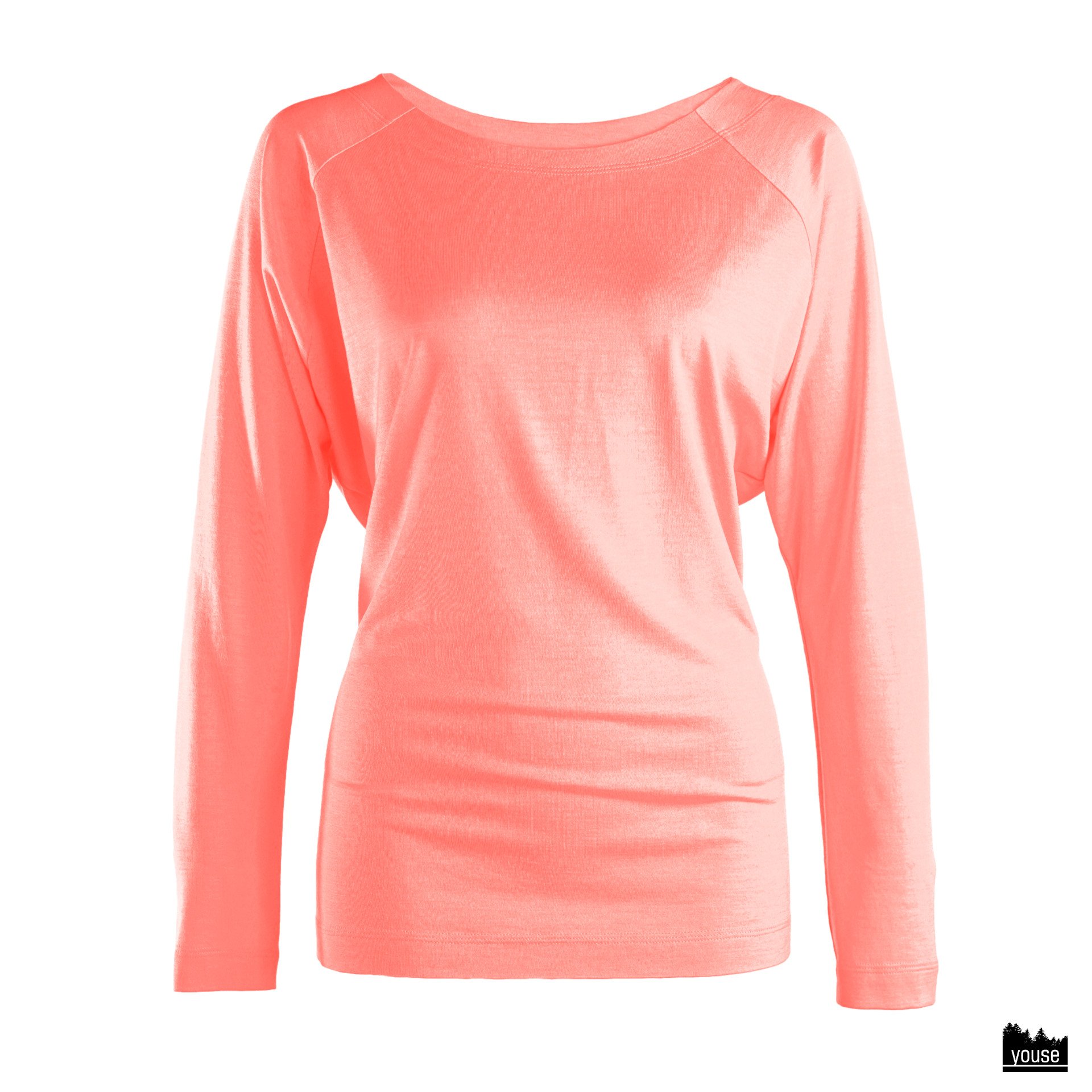 Shirt Kaja aus Bio Merinowolle coral